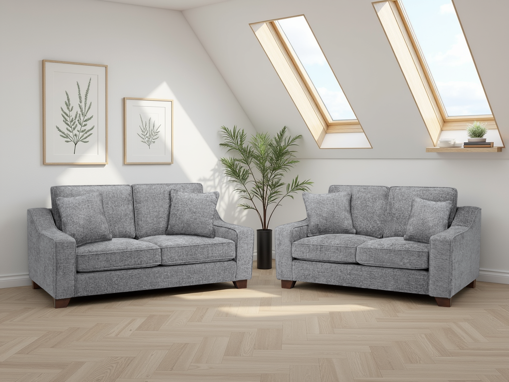 Nebraska Sofa Slate 3+2 Set