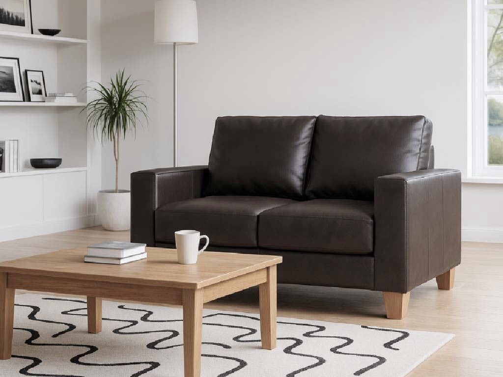 Faux Leather 2 Seater Sofa – CRIB5