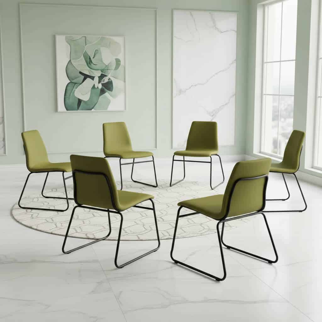 Albion PU Chairs Green