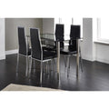 Andora Dining Chair Chrome & Black