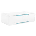 Badini Coffee Table White Matt Gloss 4 Drawer