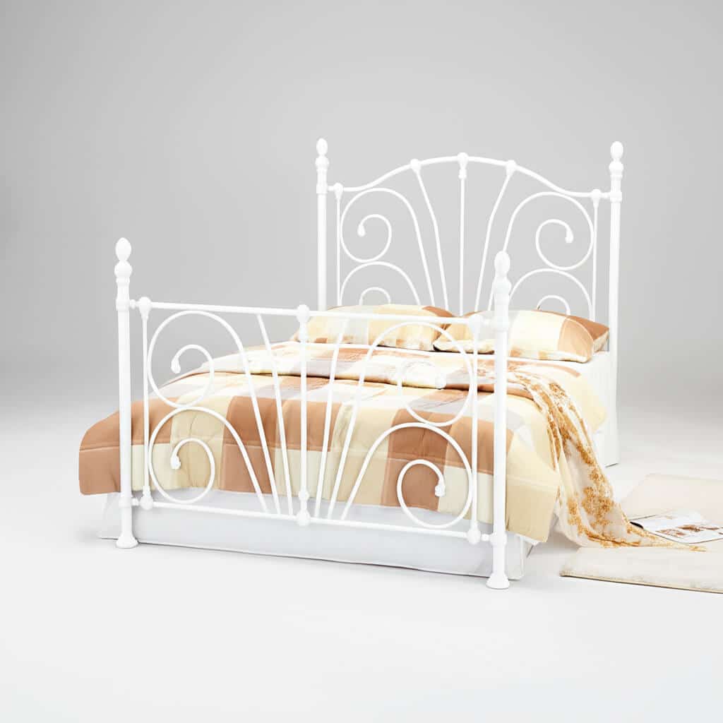 Beatrice King Size Bed White