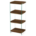Charter Medium Storage Unit Oak Effect & Glass Sides