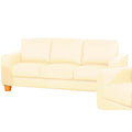 Chesterfield 3 Seater Sofa PU Cream