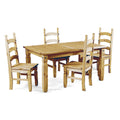 Corona Dining Set with 4 Chairs