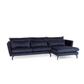 Elford Fabric Corner Sofa Navy