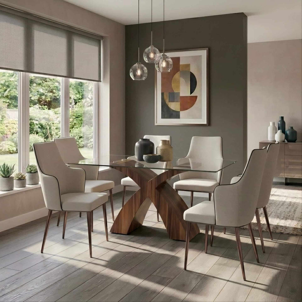 Capri PU Chairs White with Black Edge (2s)