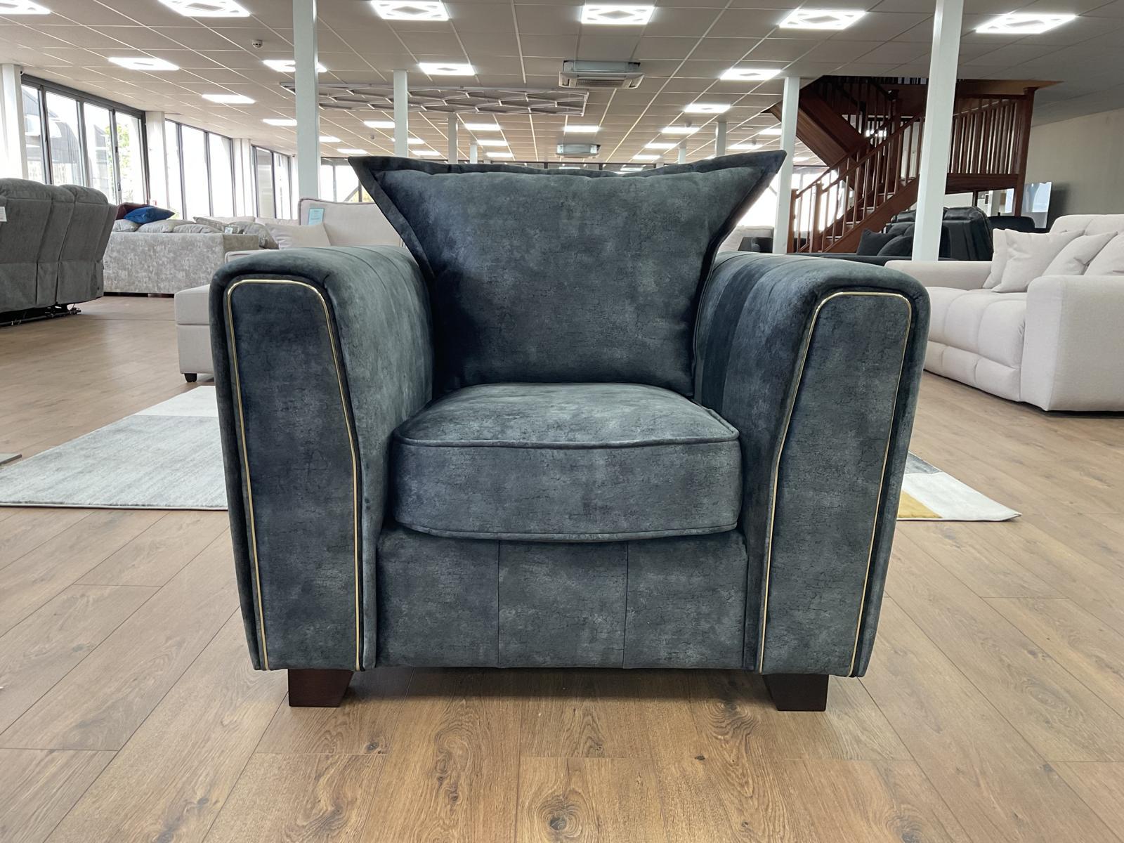 Serena Sofa Black Armchair