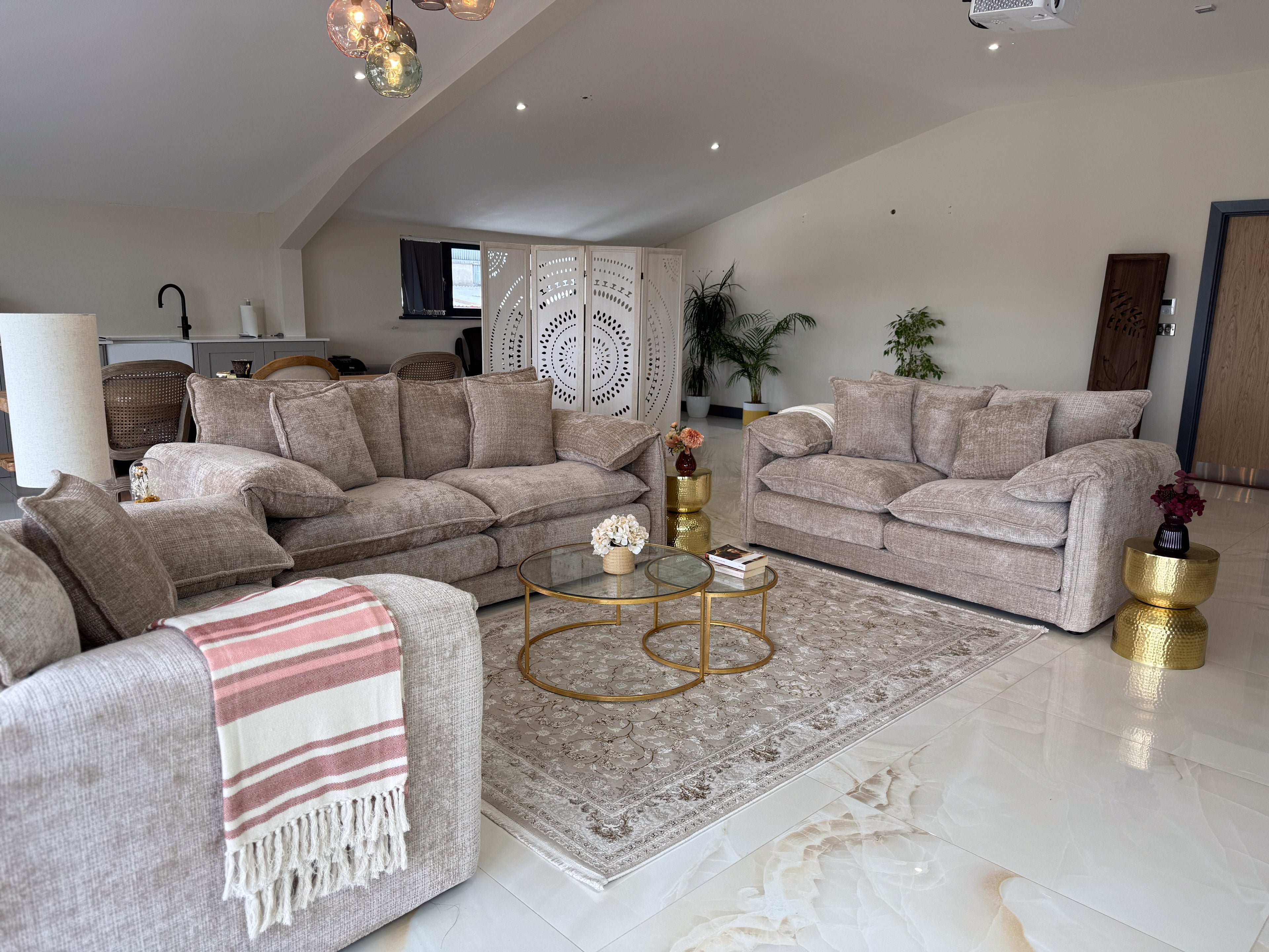 Solaya Sofa Beige 3+2 Set