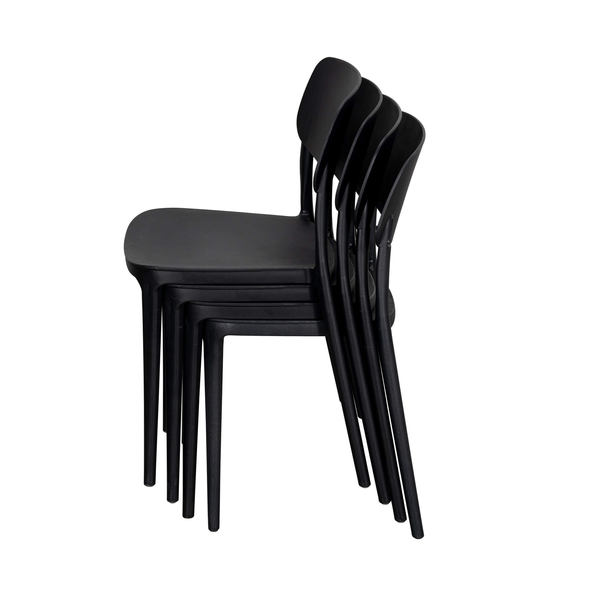 Jemima Plastic Chair Black (4s)