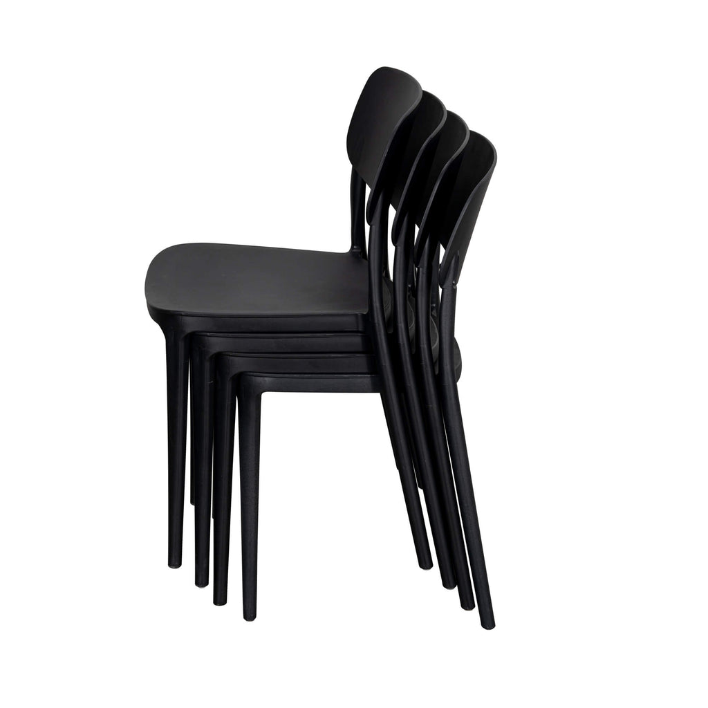 Jemima Plastic Chair Black (4s)