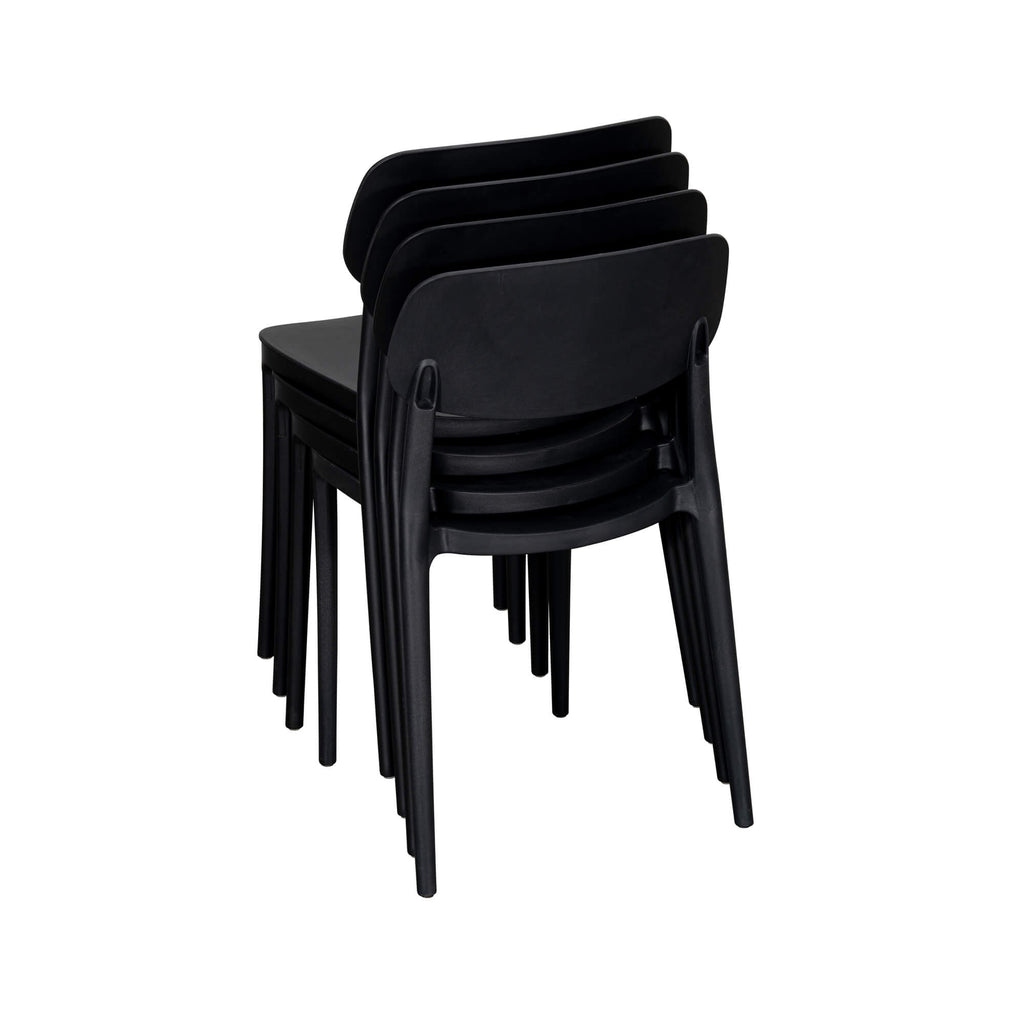 Jemima Plastic Chair Black (4s)