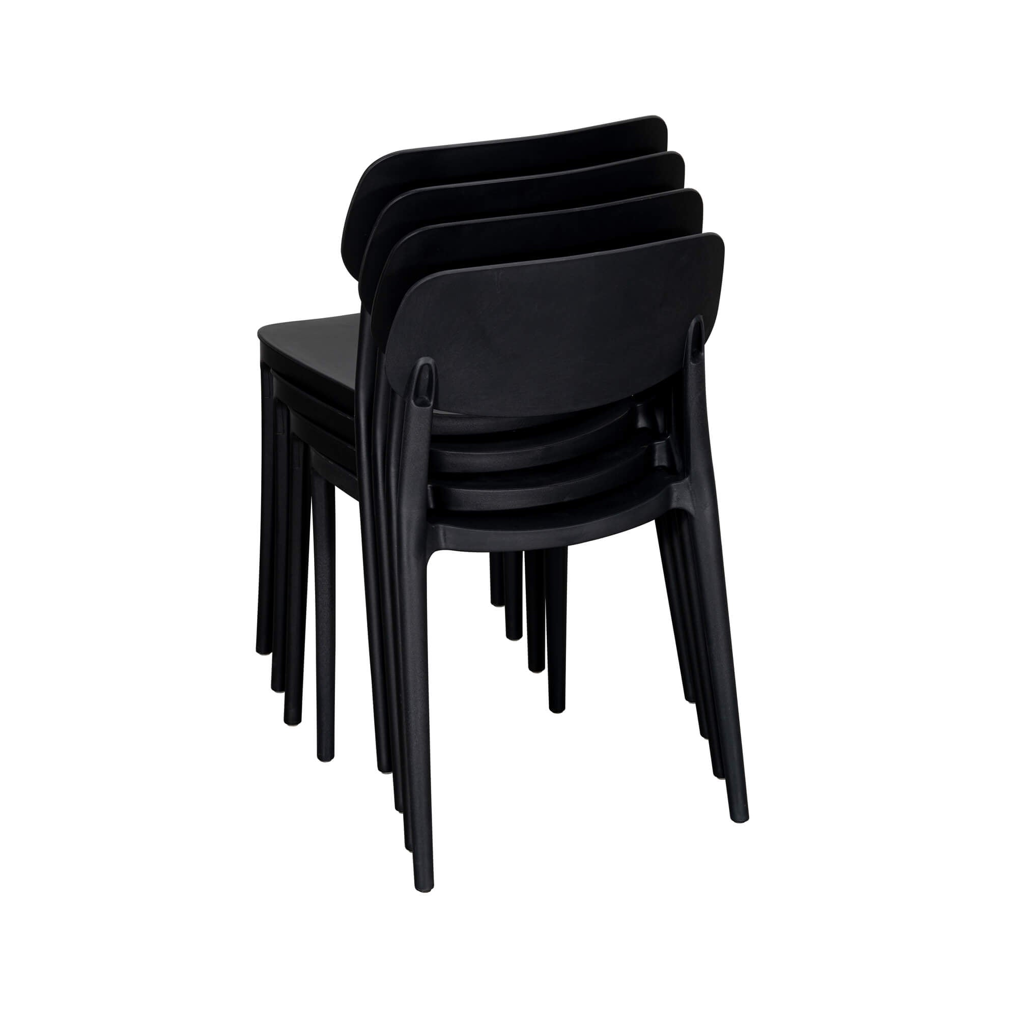 Jemima Plastic Chair Black (4s)
