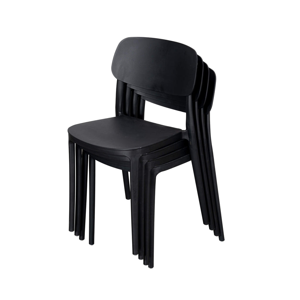 Jemima Plastic Chair Black (4s)