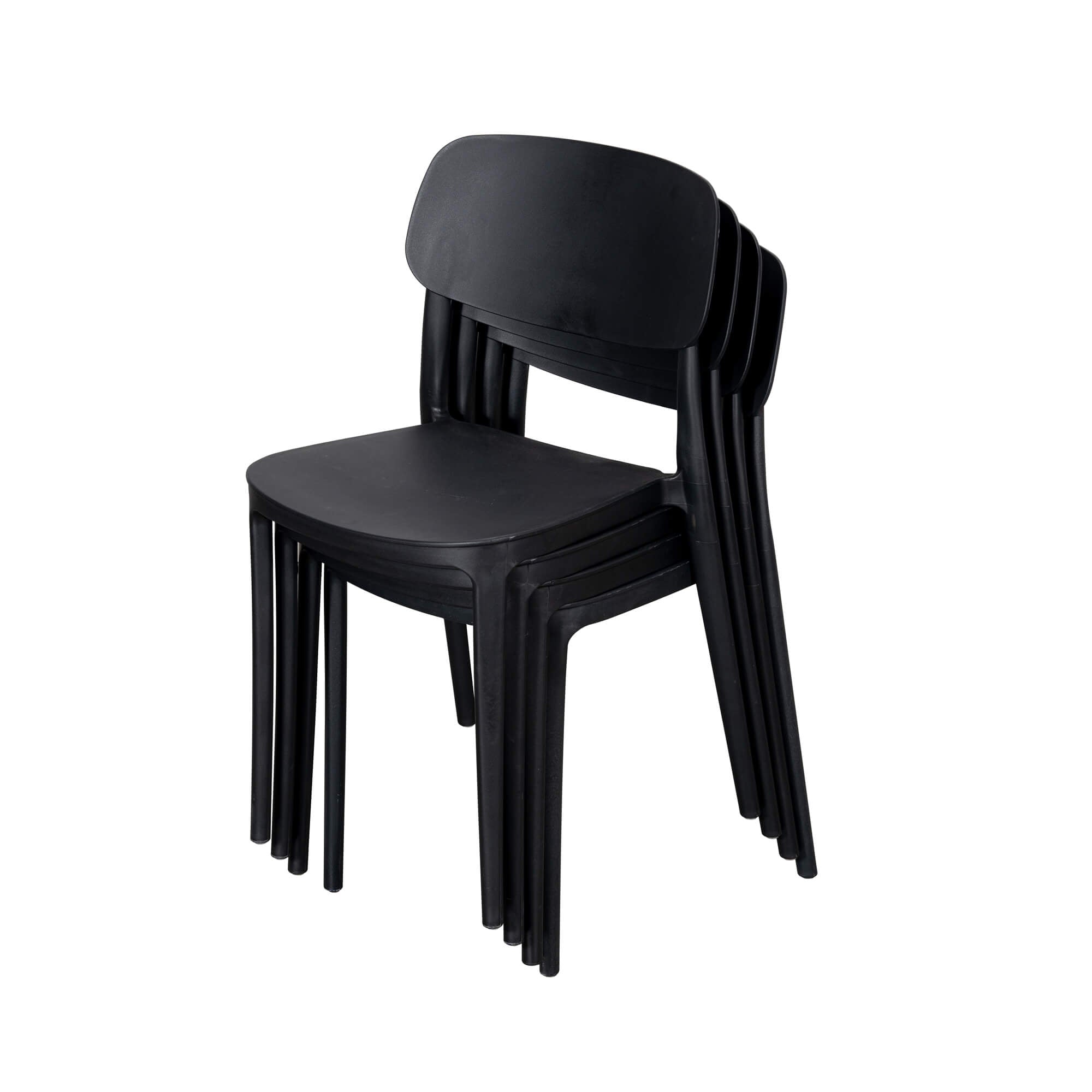 Jemima Plastic Chair Black (4s)