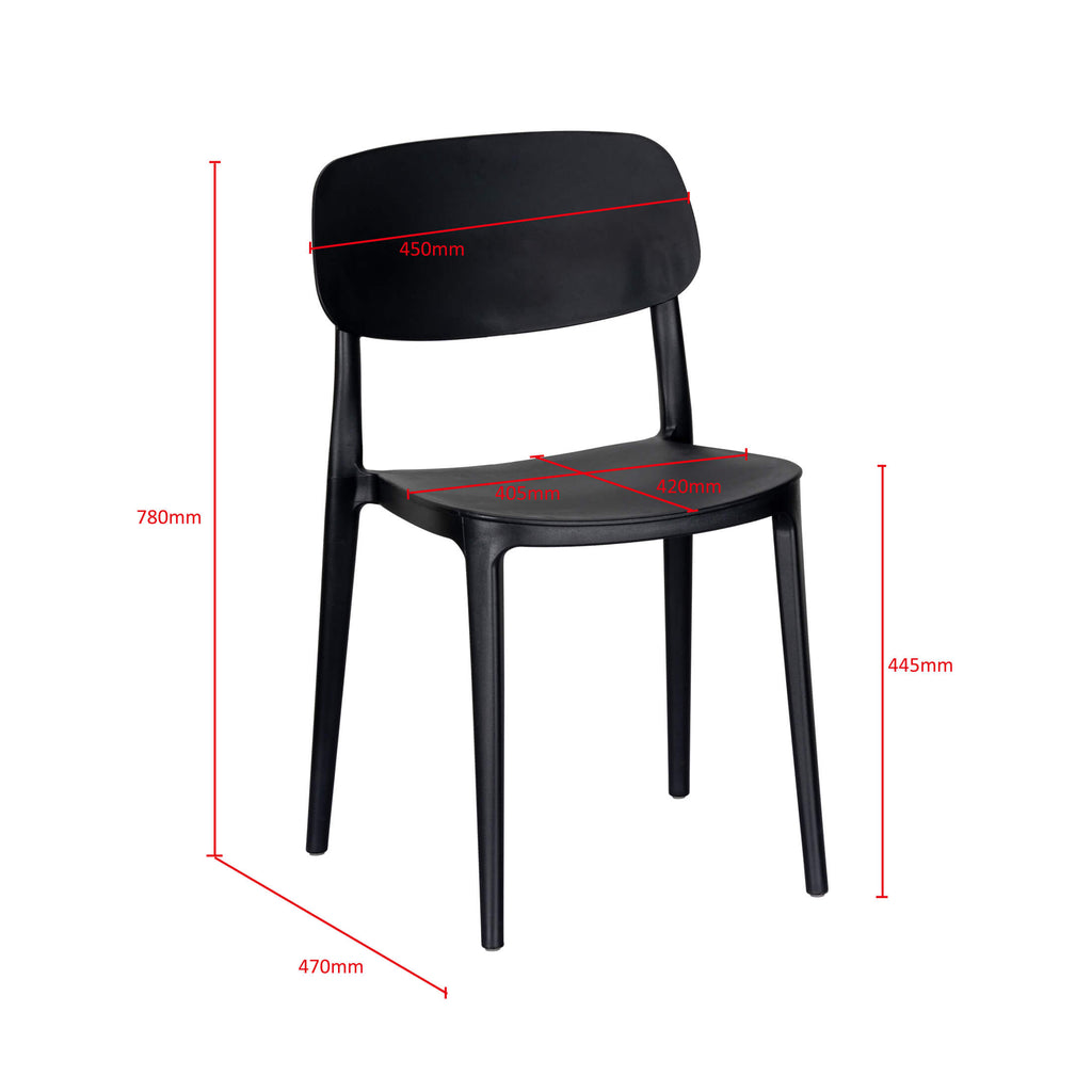 Jemima Plastic Chair White (4s)