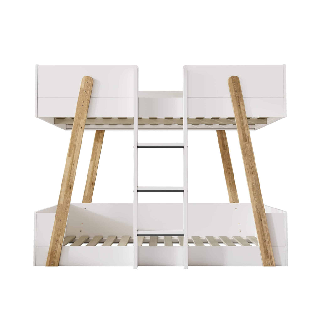 Jerry Bunk Bed White & Oak