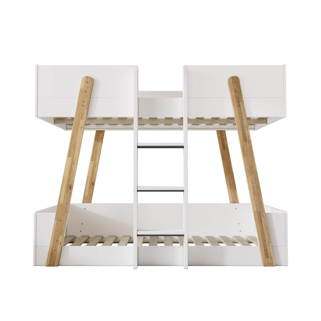 Jerry Bunk Bed White & Oak