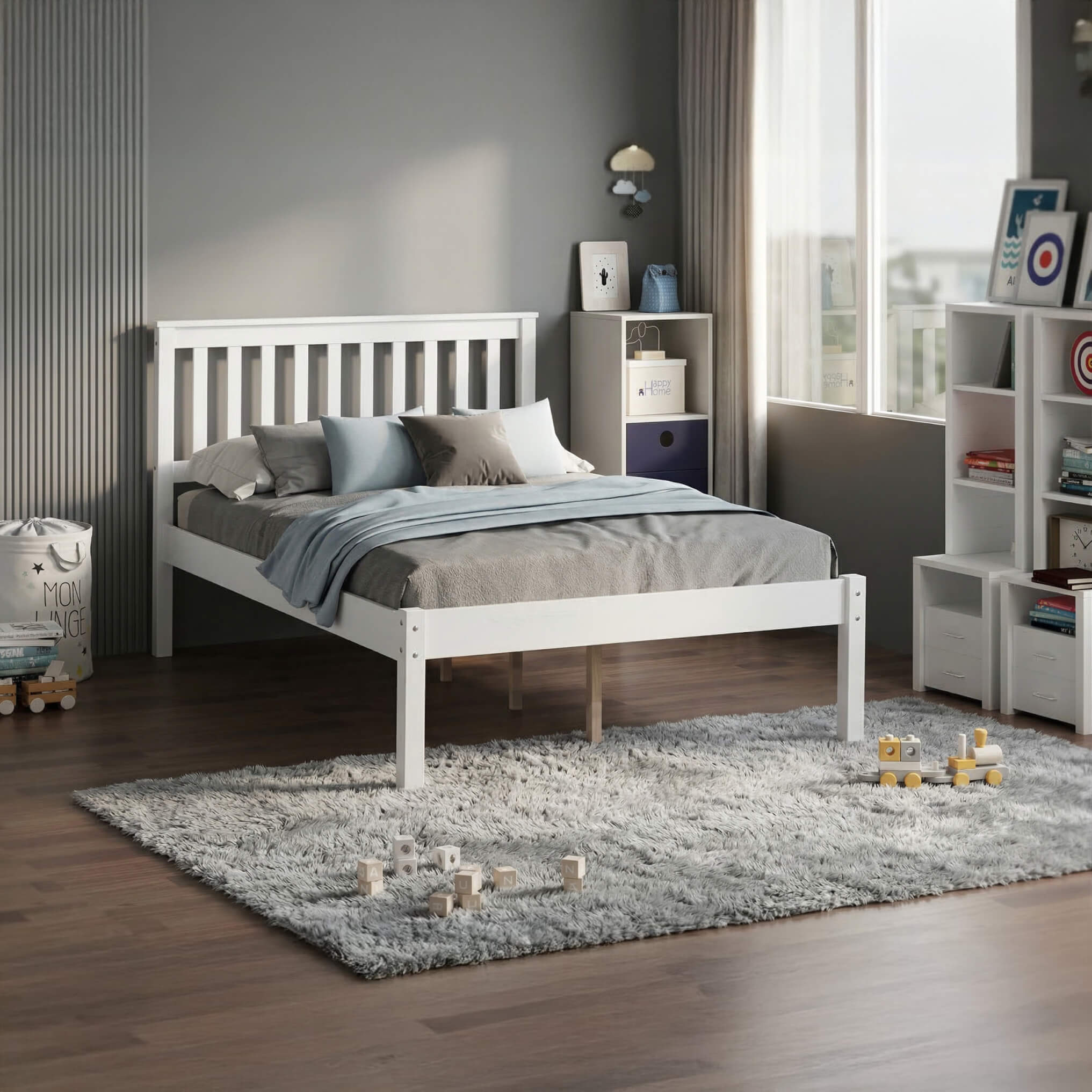 Otto 4Foot Bed White