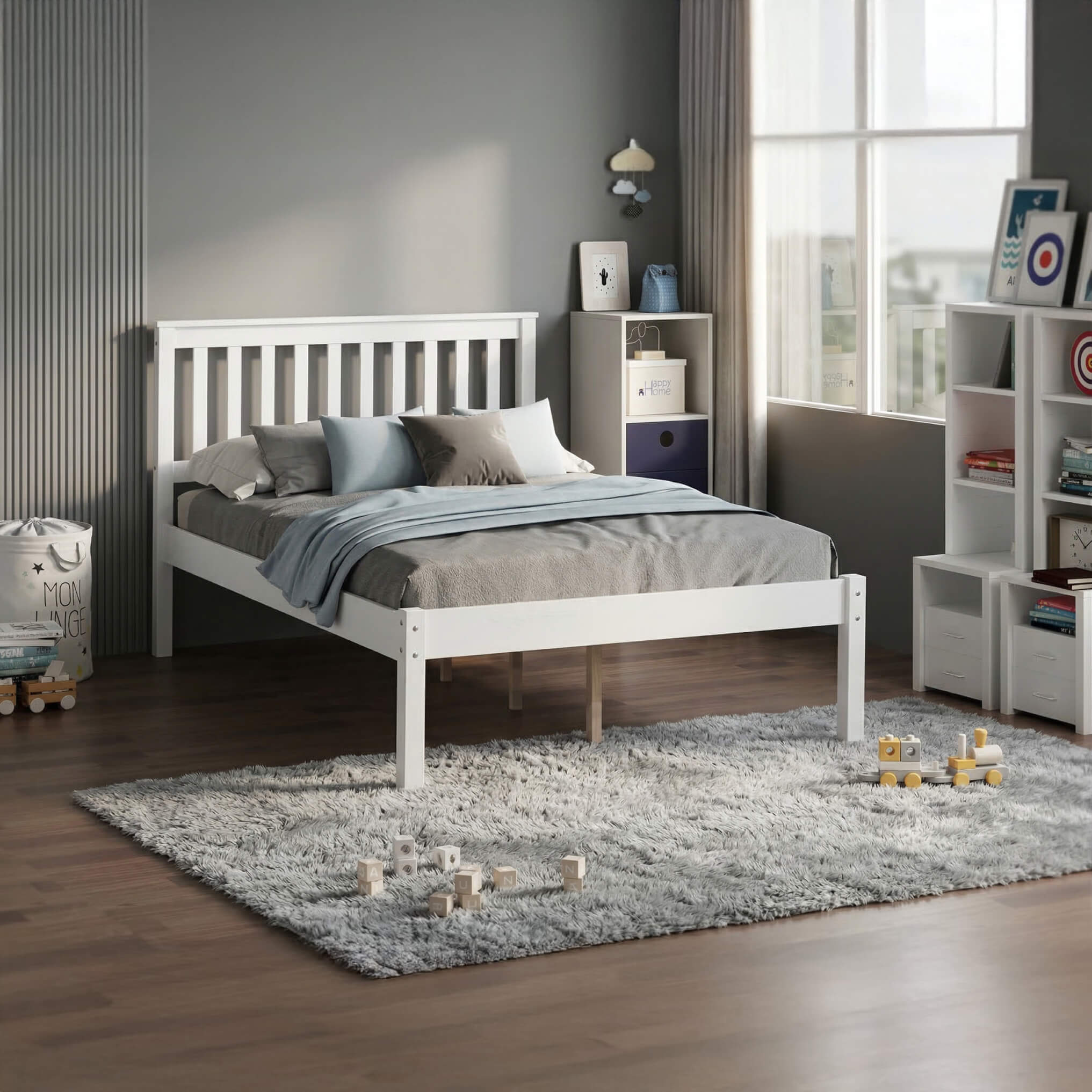Otto Double Bed White