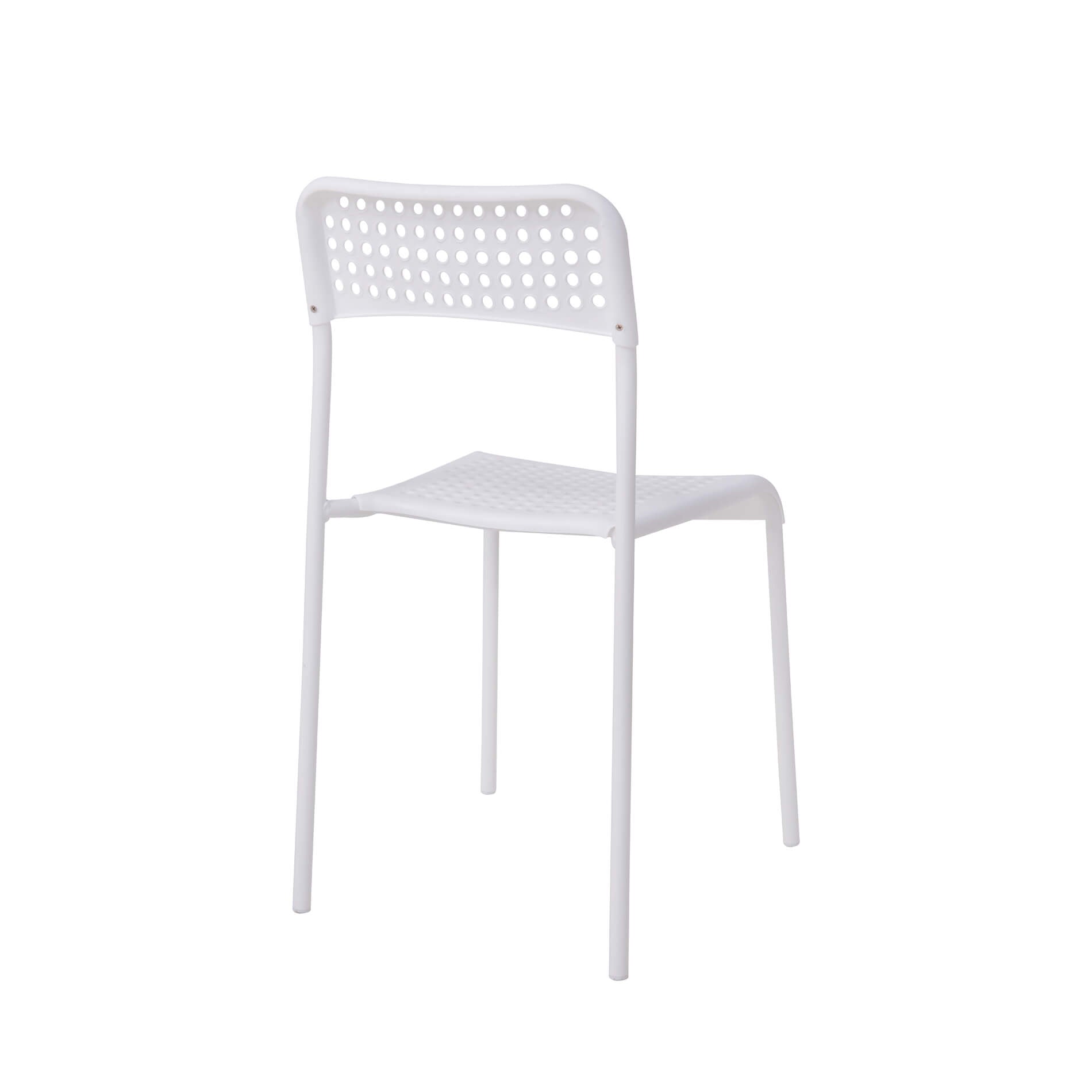 Pavia Plastic (PP) Chairs with metal legs White (10s)