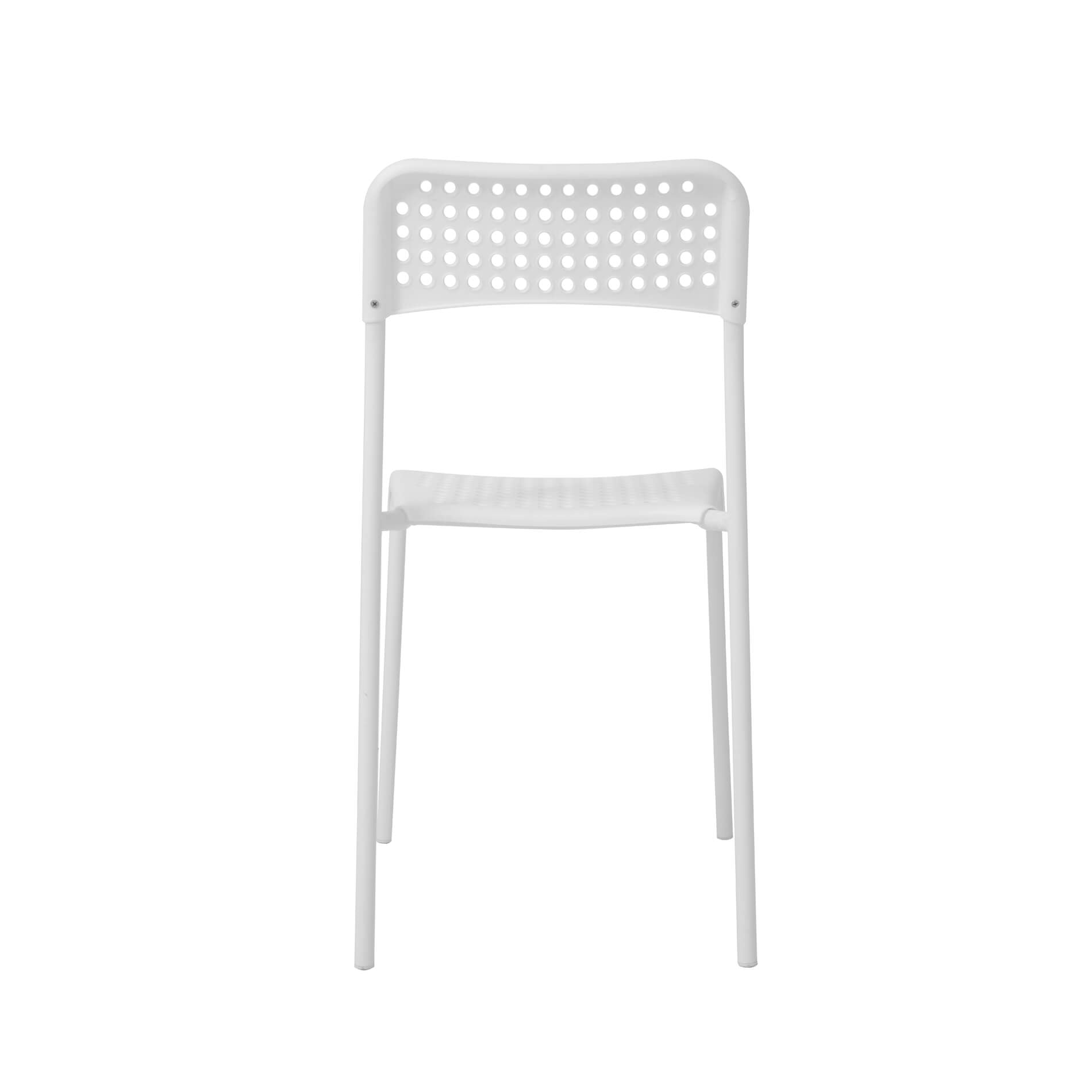 Pavia Plastic (PP) Chairs with metal legs White (10s)