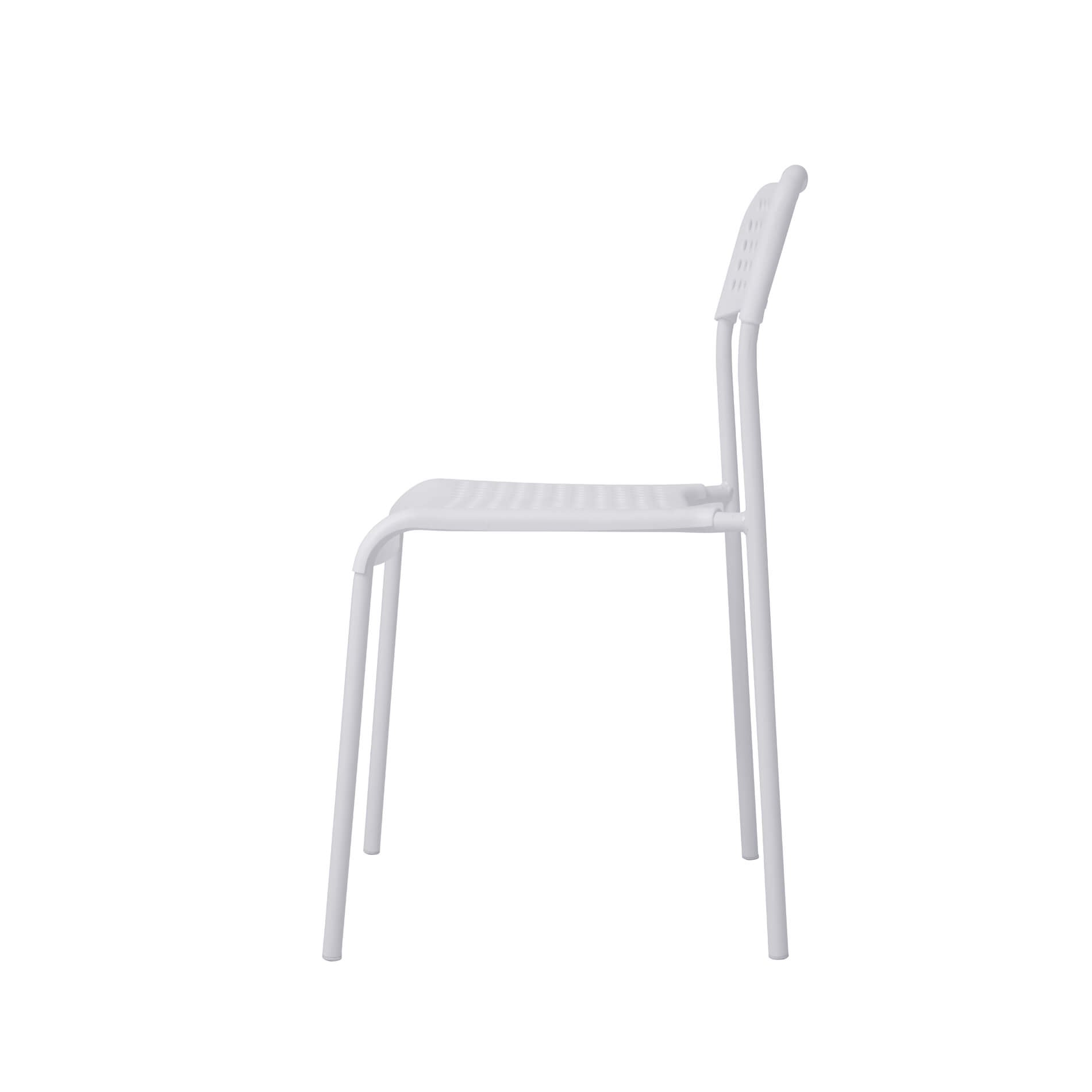 Pavia Plastic (PP) Chairs with metal legs White (10s)