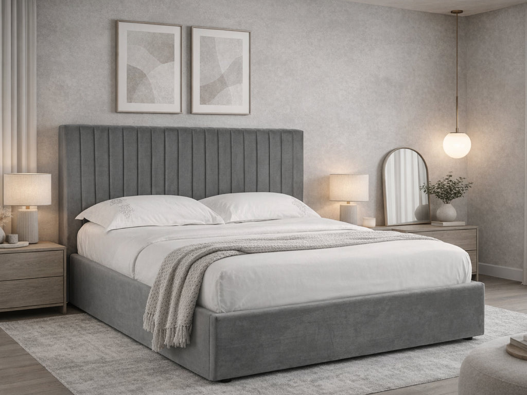 Smoked Grey Ottoman