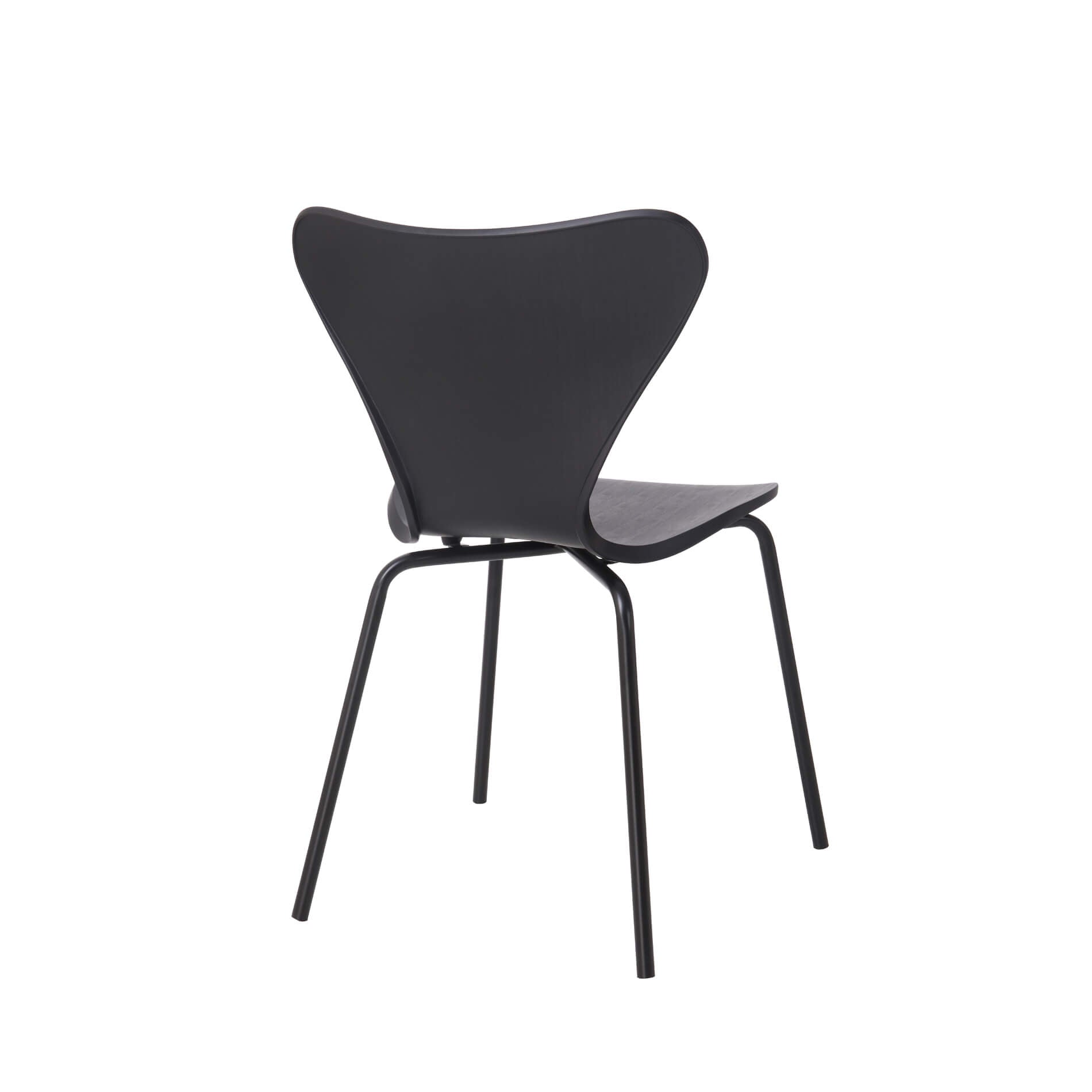 Sienna Plastic (PP) Chairs with Metal legs Black (4s)
