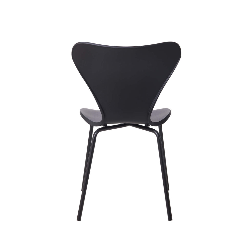 Sienna Plastic (PP) Chairs with Metal legs Black (4s)
