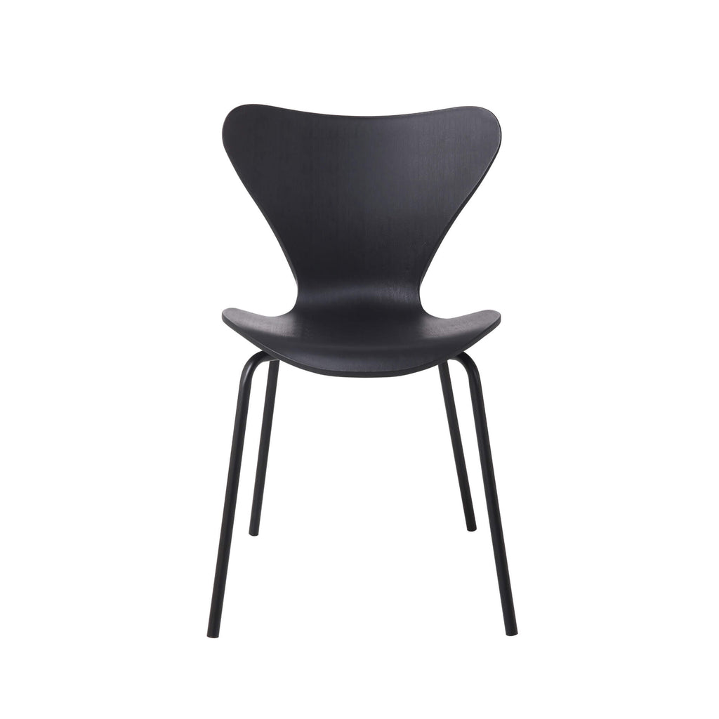 Sienna Plastic (PP) Chairs with Metal legs Black (4s)