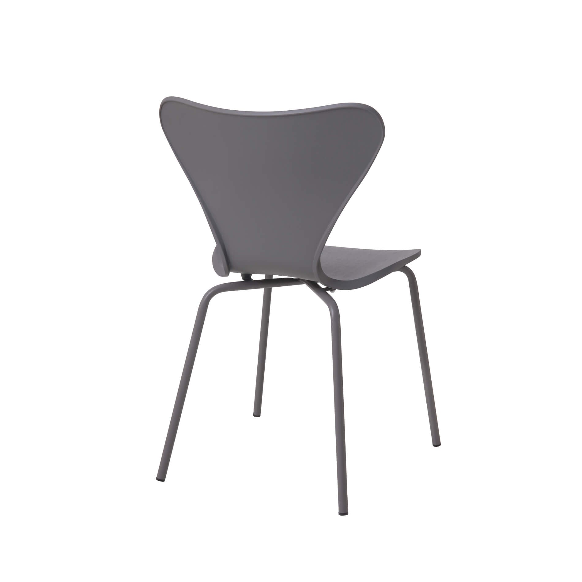 Sienna Plastic (PP) Chairs with Metal legs Grey (4s)