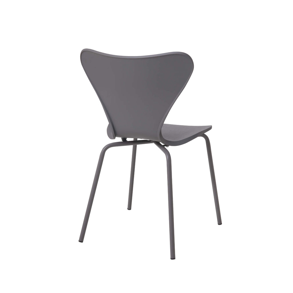 Sienna Plastic (PP) Chairs with Metal legs Grey (4s)