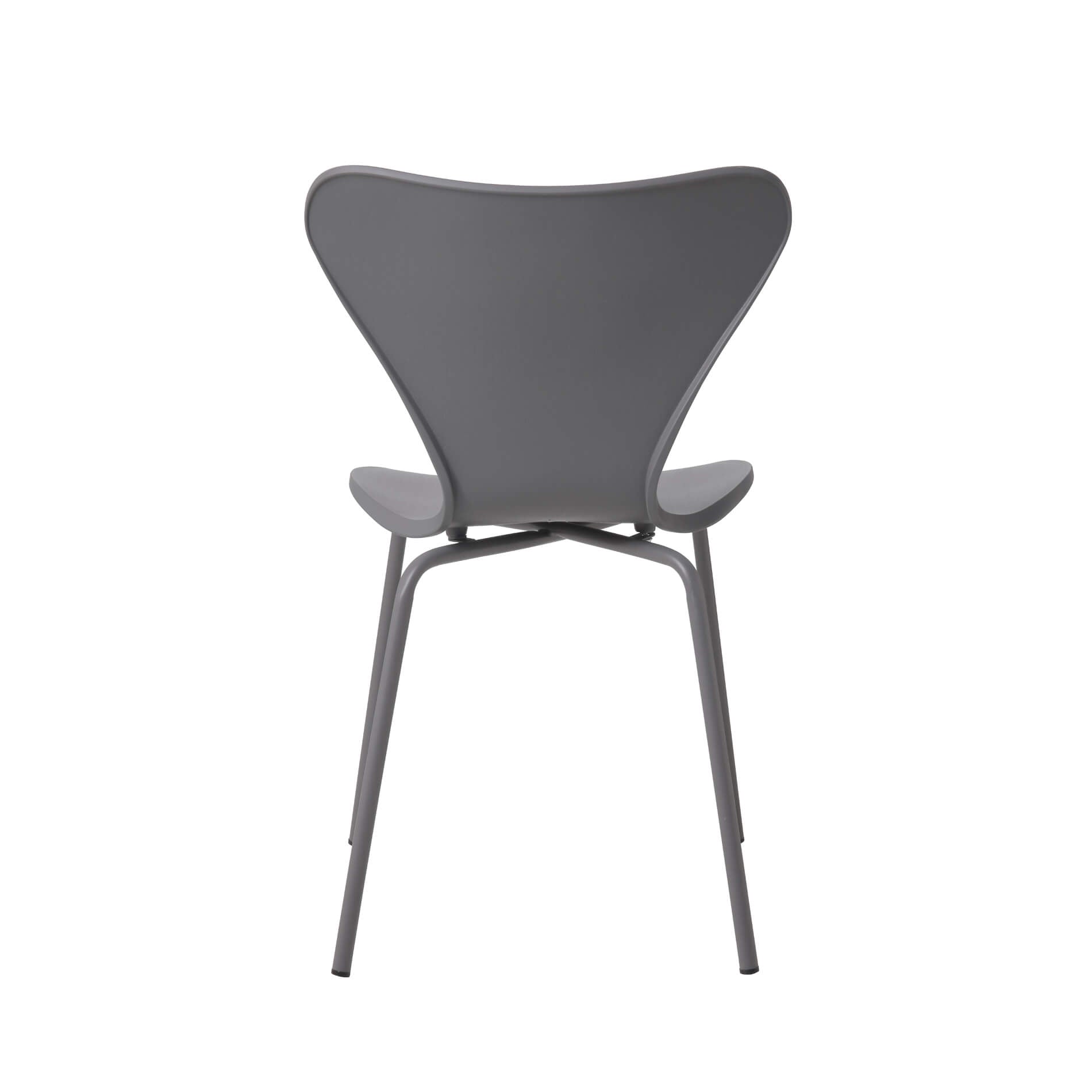 Sienna Plastic (PP) Chairs with Metal legs Grey (4s)