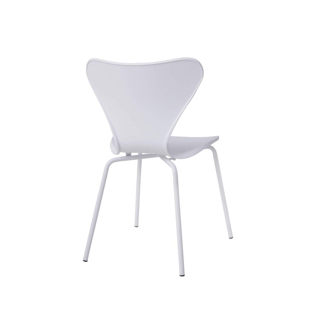 Sienna Plastic (PP) Chairs with Metal legs White (4s)