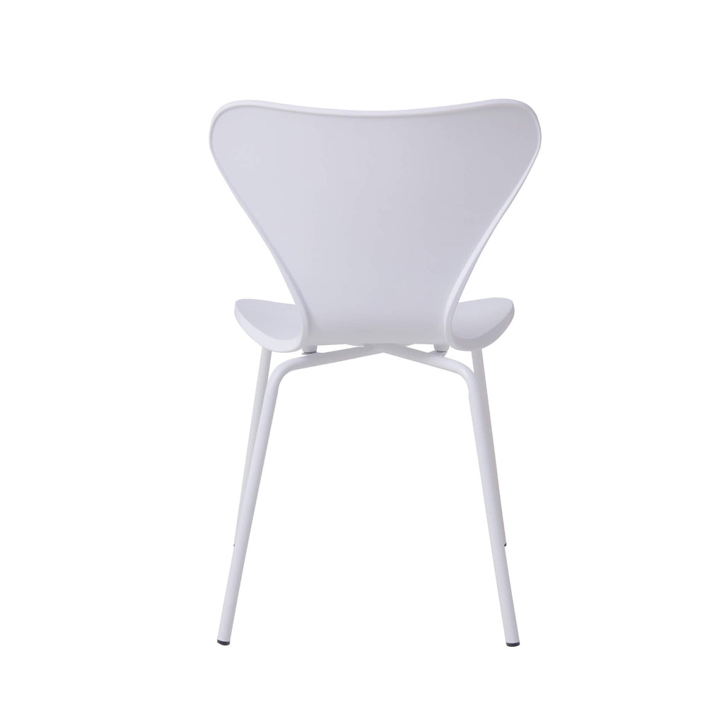 Sienna Plastic (PP) Chairs with Metal legs White (4s)