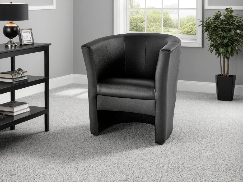 Faux Leather Tub Chair – CRIB5
