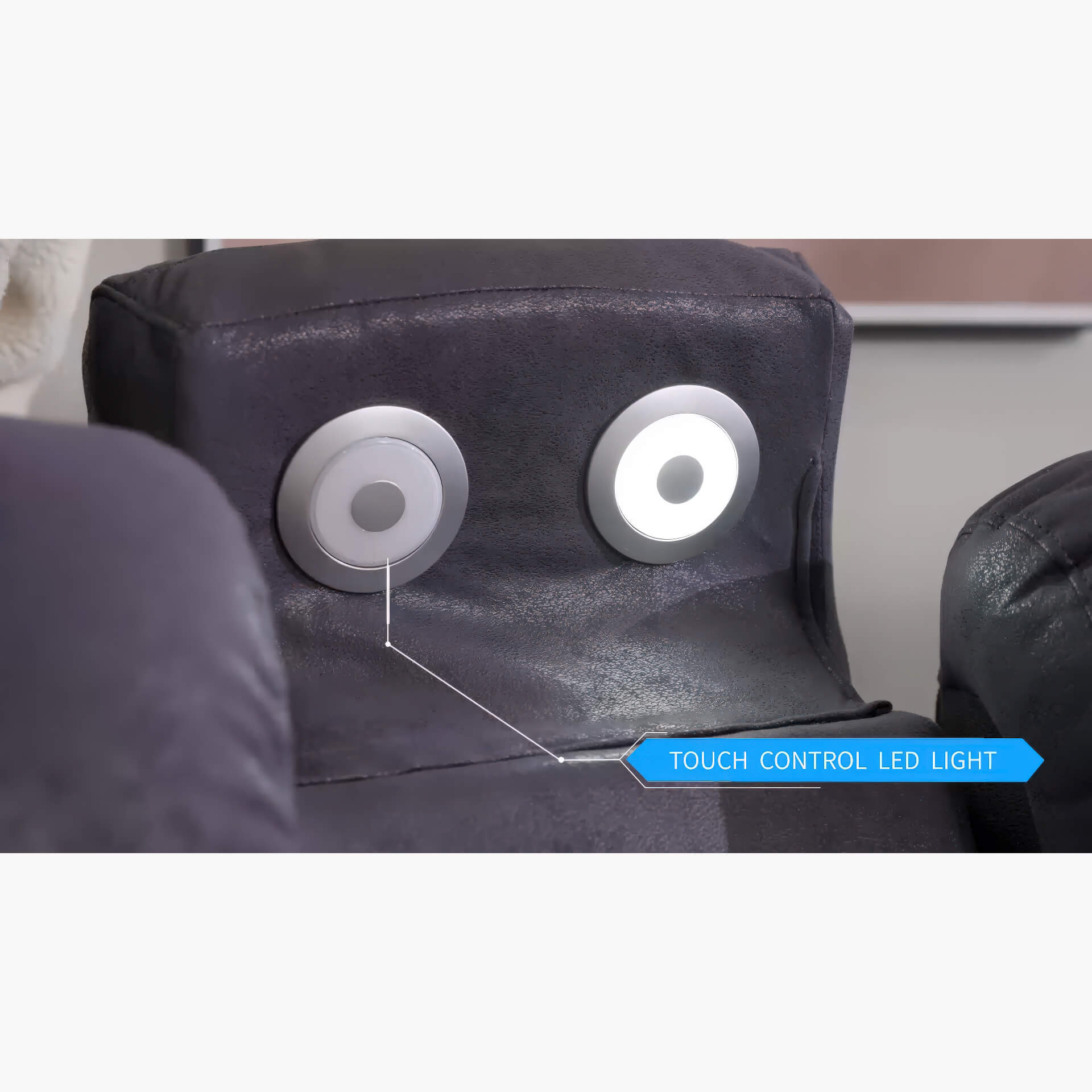 Techno Corner with 3 Power Recliners Grey