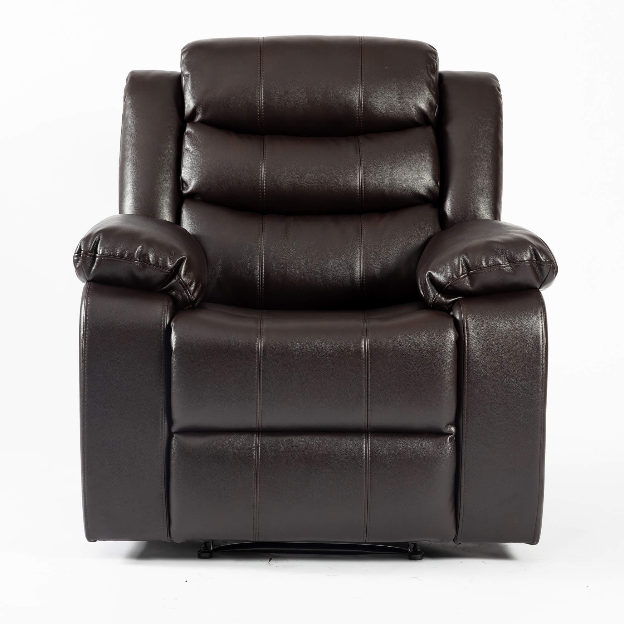 Turin Recliner Leather Aire 1 Seater Brown