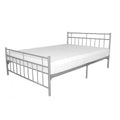 Davina Metal Bed Double Silver