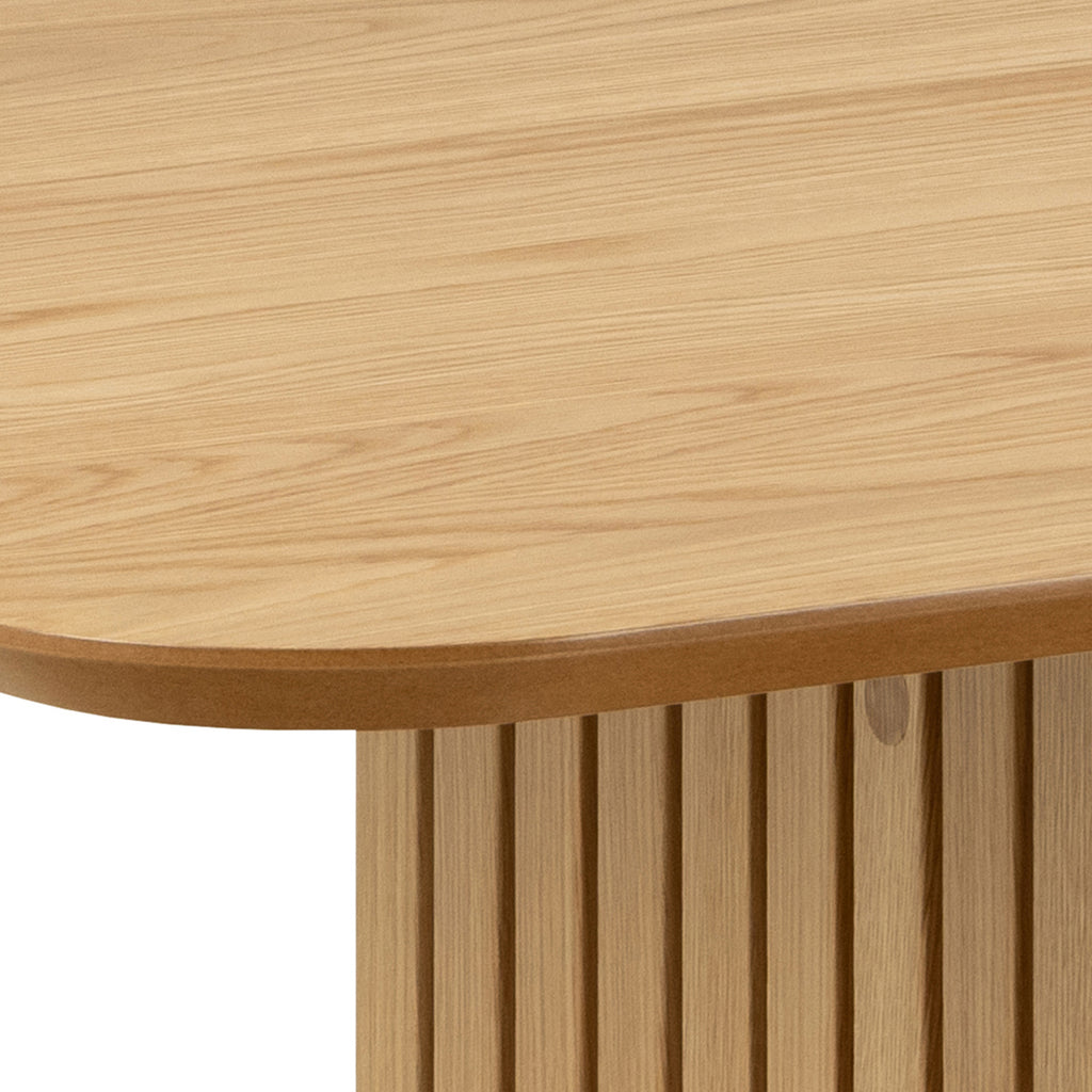 Christo Dining Table in Oak Included 6 Ida Dining Chairs in Black
