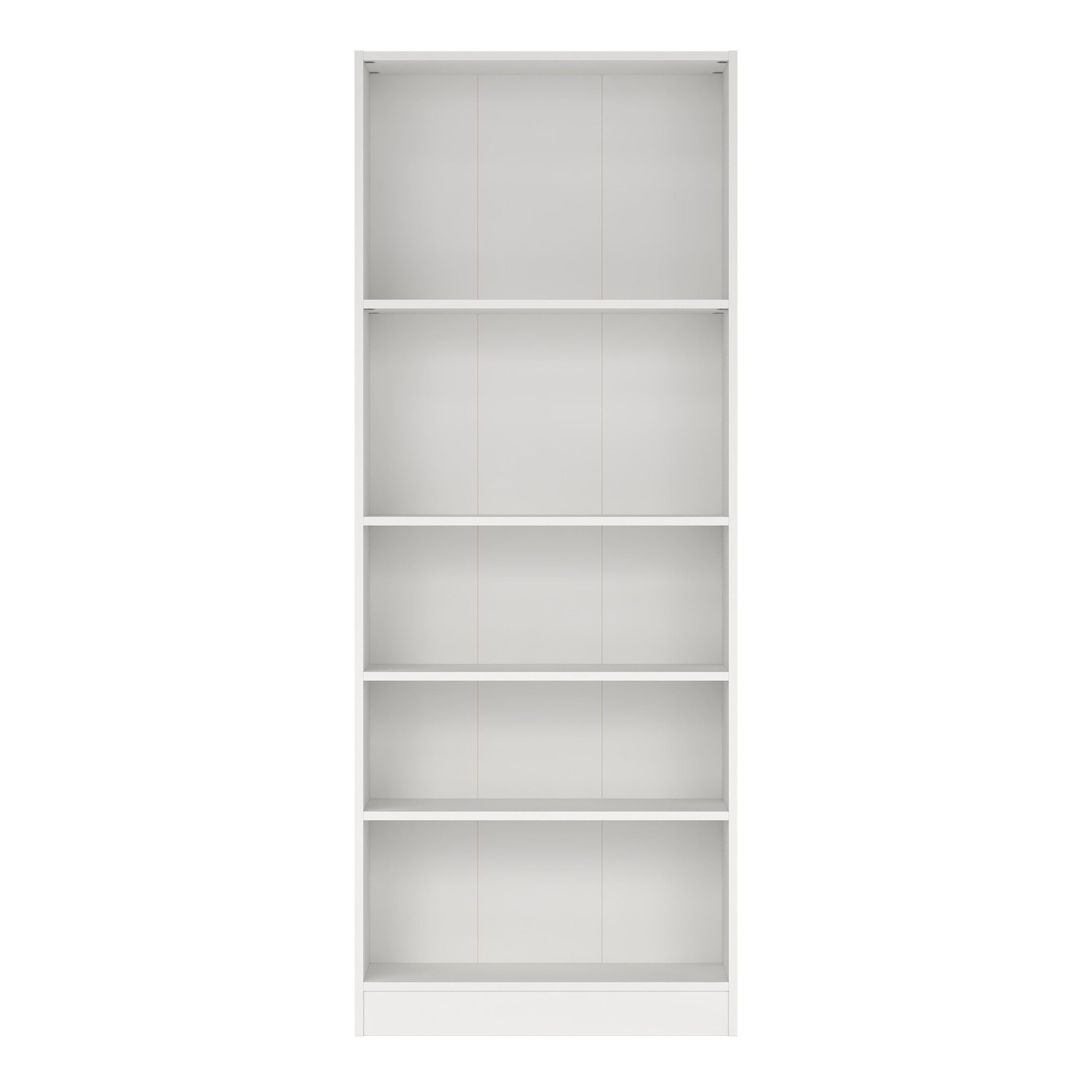 Basic Tall Wide Bookcase (4 Shelves) in White