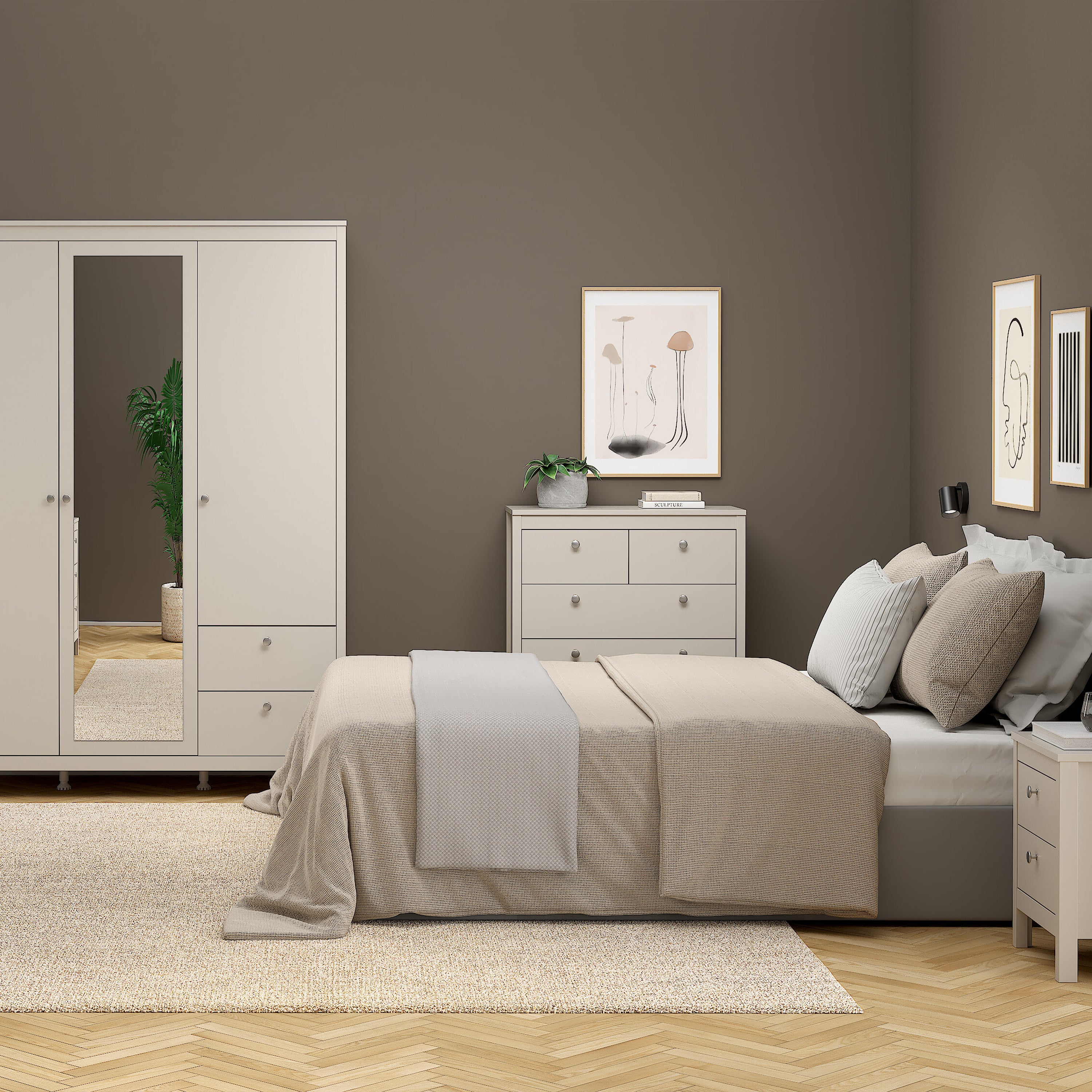 Madrid Chest 3+2 Drawers in Cashmere