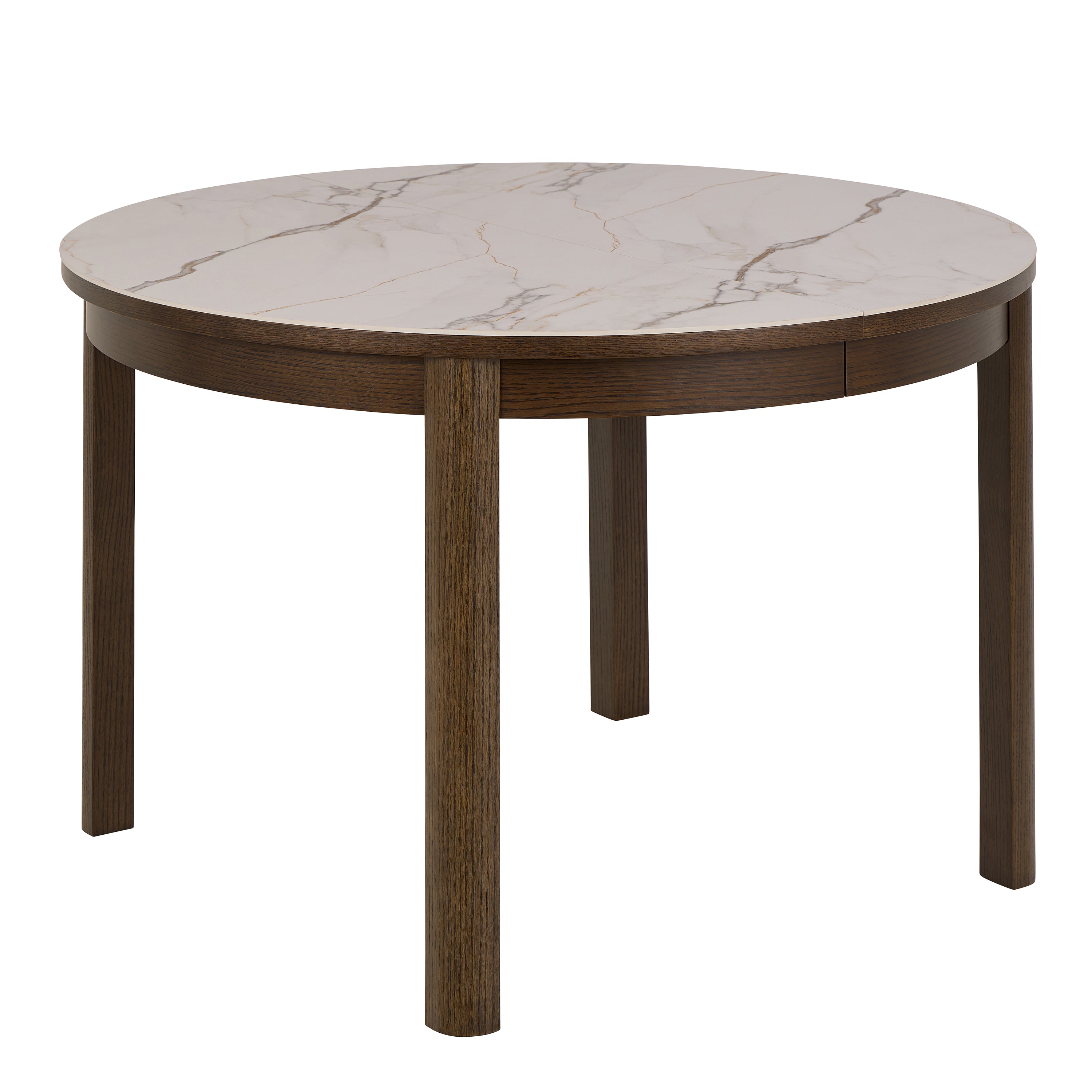 Southampton Round Extendable Dining Table in Cream Ceramic 120/220 x 120 x 75cm