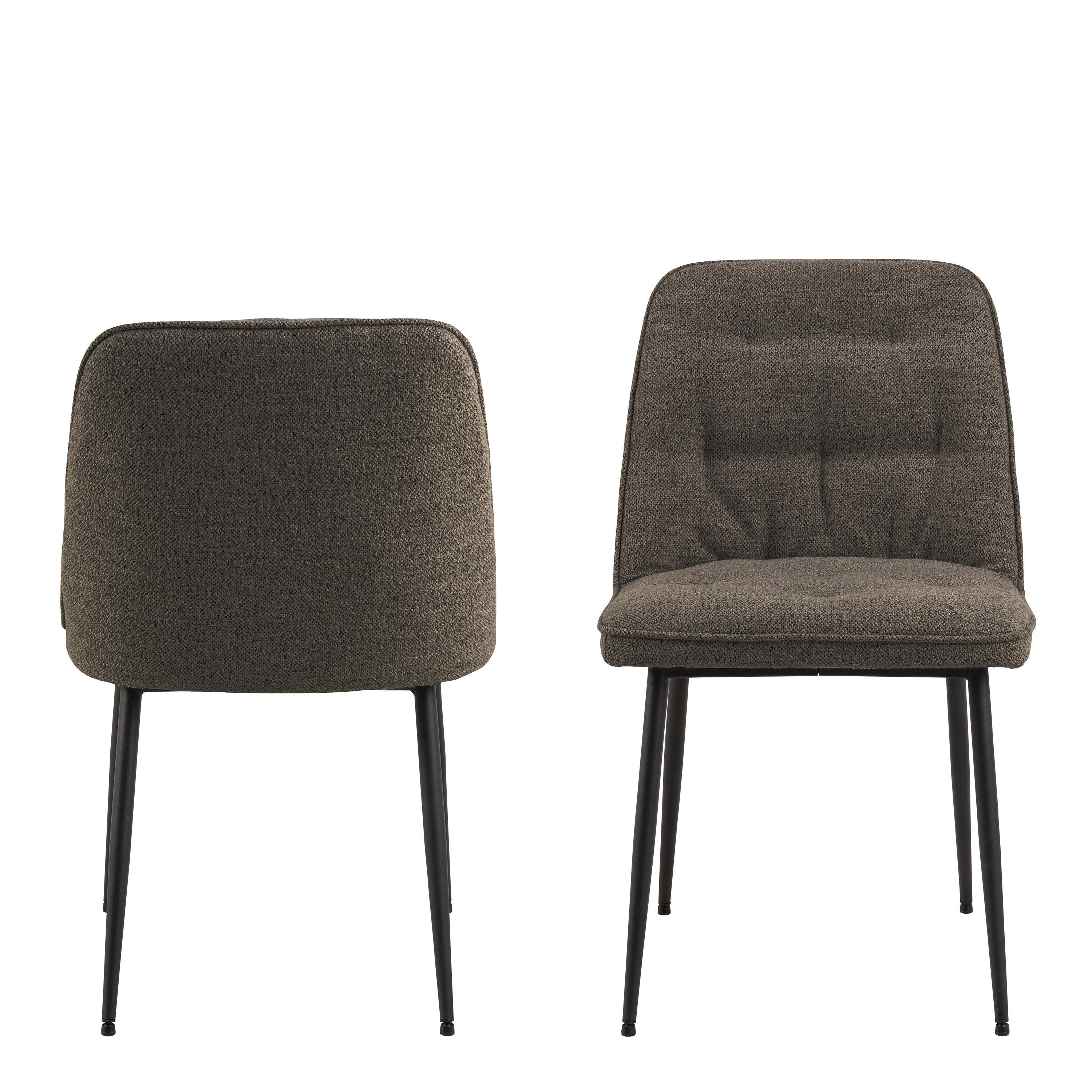 Wicklow Ceramic Dining Table Brown/Black 140x75cm Included 4 Brooke Dining Chairs in Taupe