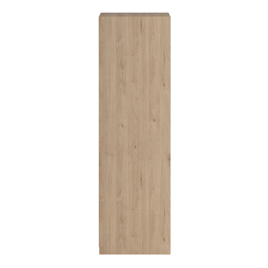 Line Wardrobe with 2 Sliding Doors 1 Small Door and 2 Drawers in Jackson Hickory Oak