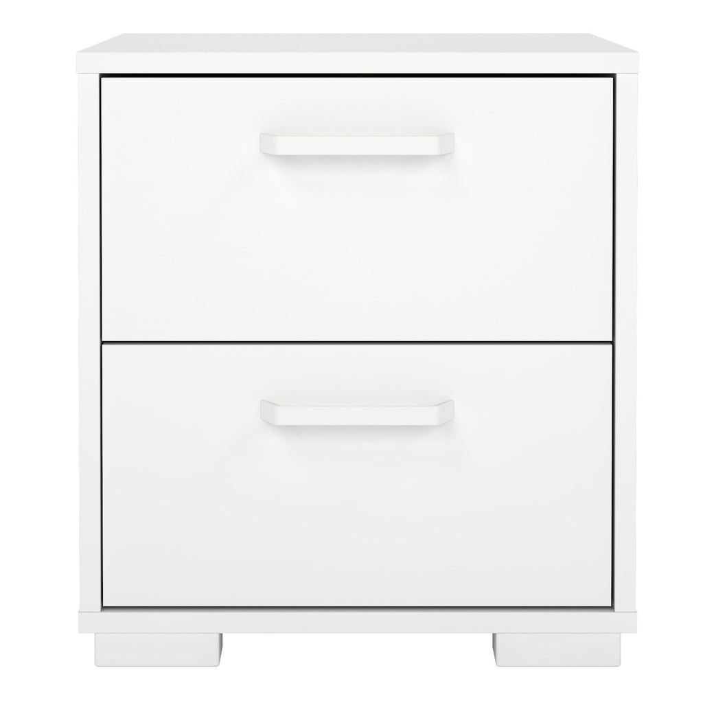 Sofia Nightstand 2 drawers White
