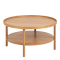 Banbury Round Coffee Table in Oak 80x42cm