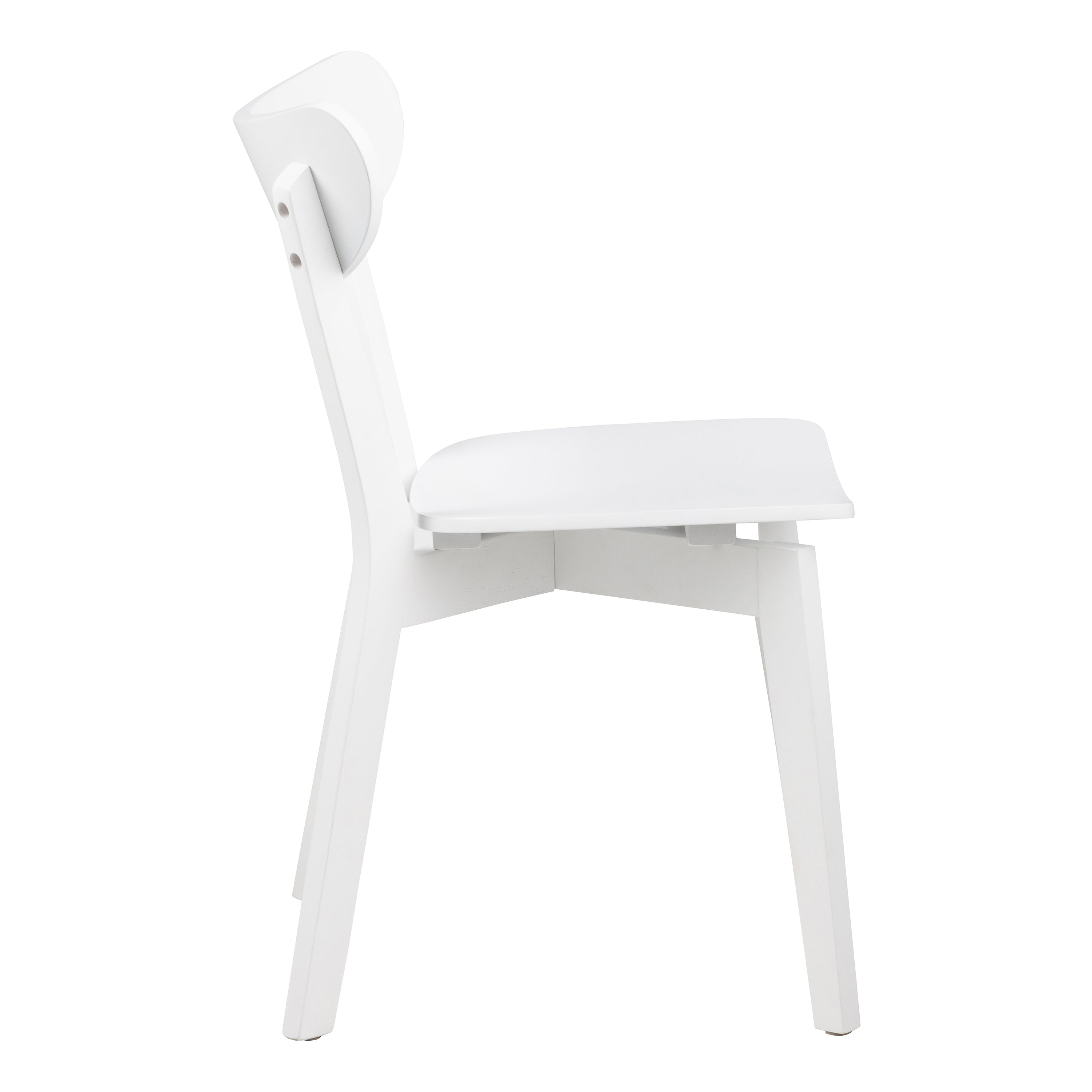 Roxby Square Dining Table in White Included 4 Roxby Dining Chair in White
