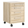 Prima Mobile Cabinet in Oak